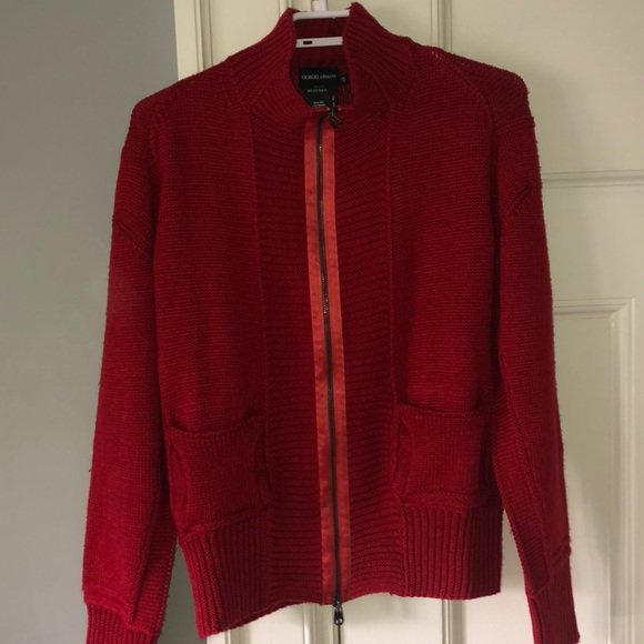 Giorgio Armani zip up sweater - Picture 2 of 6